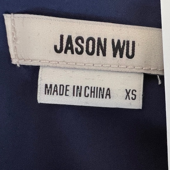 Jason Wu Satin Blouse - Navy - Sizes Small and XS - Picture 11 of 12